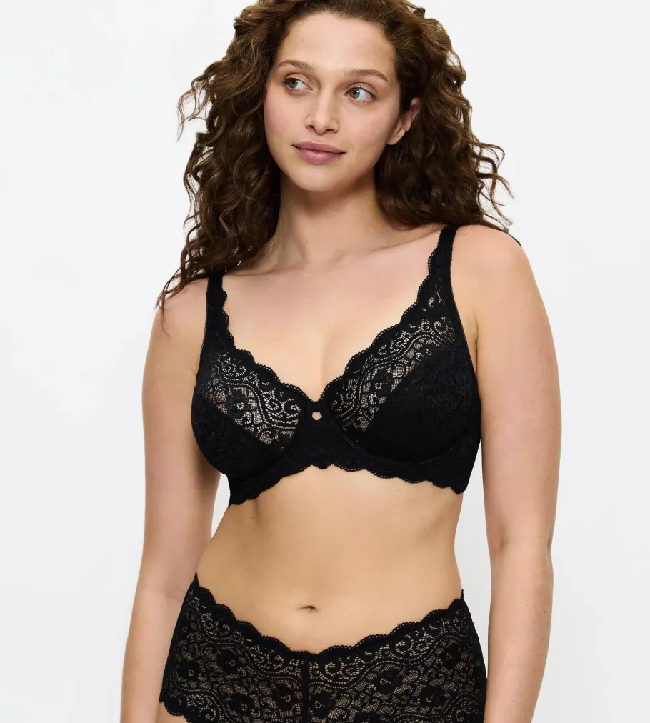 Fuller Cups|Underwired Bras>Triumph AMOURETTE Black