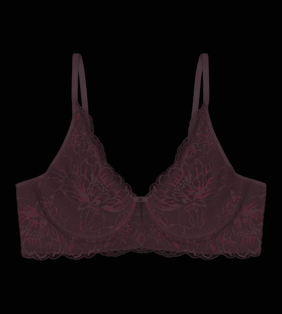 Fuller Cups|Non-wired Bras>Triumph AMOURETTE CHARM Burgundy