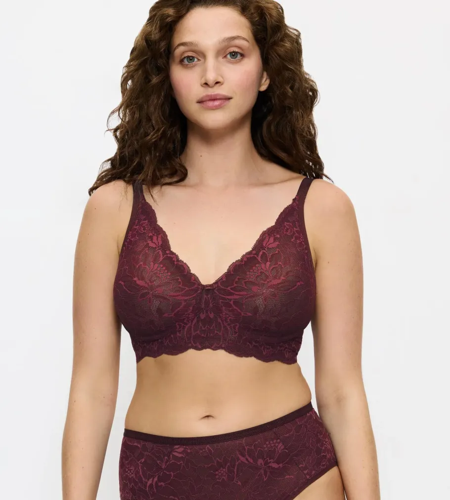 Fuller Cups|Non-wired Bras>Triumph AMOURETTE CHARM Burgundy