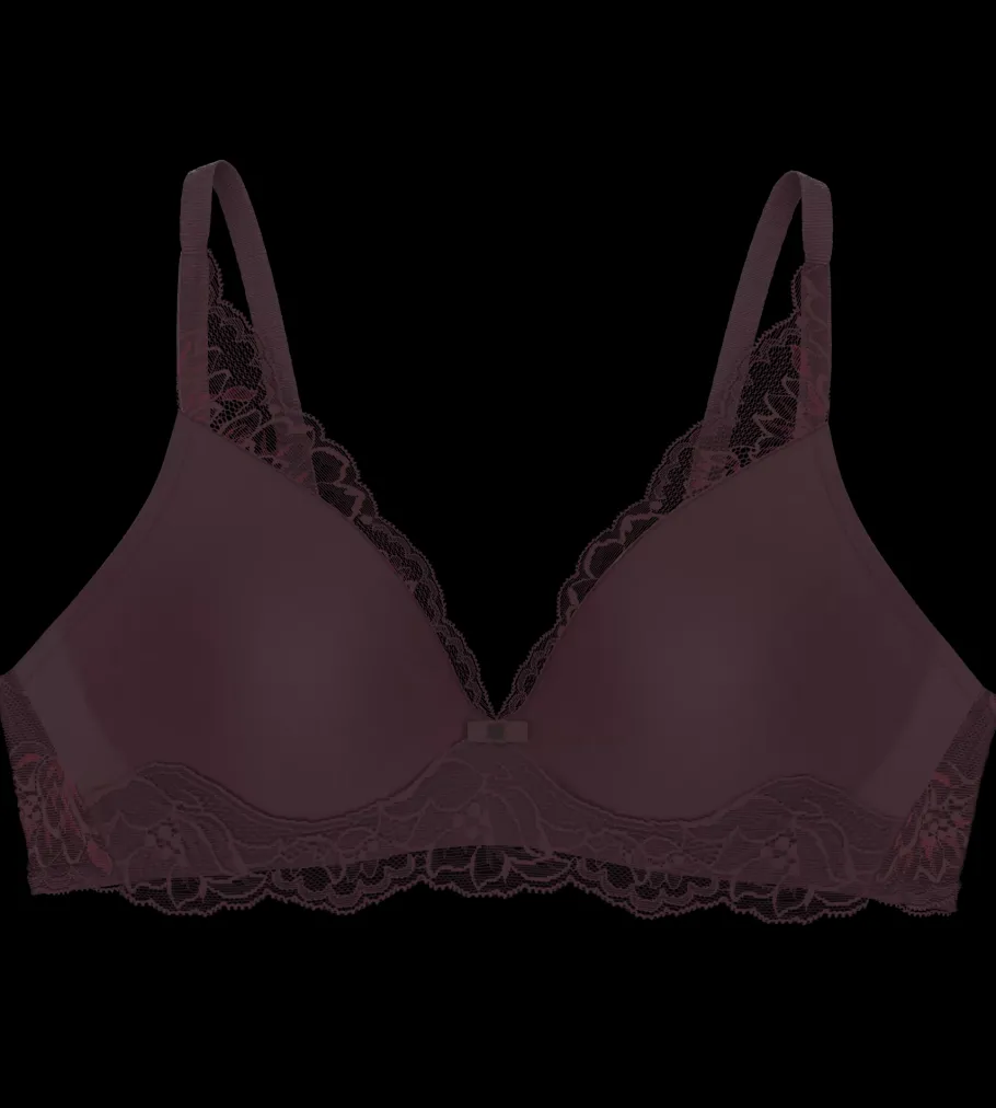 Non-wired Bras|Padded Bras>Triumph AMOURETTE CHARM Burgundy
