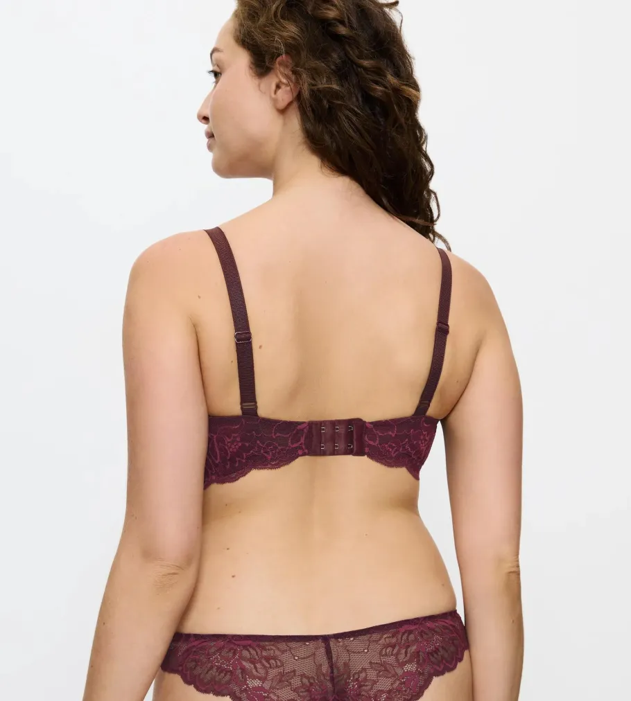 Non-wired Bras|Padded Bras>Triumph AMOURETTE CHARM Burgundy
