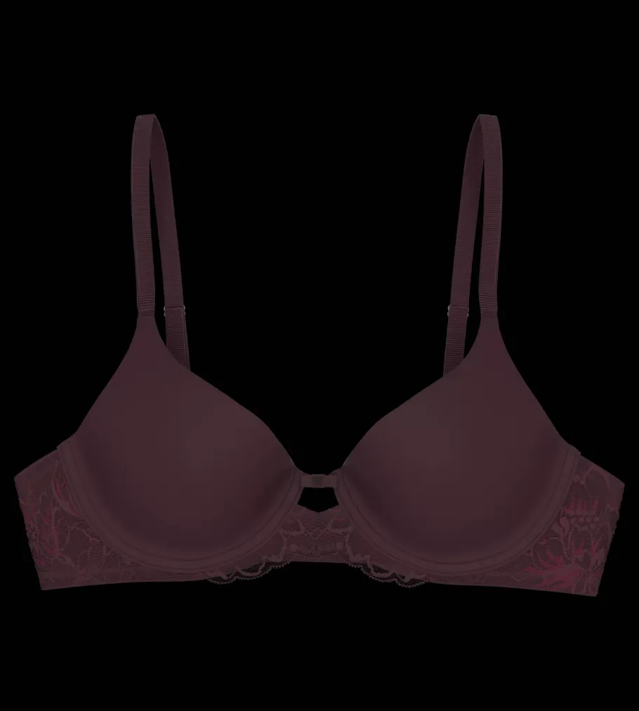 Fuller Cups|Underwired Bras>Triumph AMOURETTE CHARM Burgundy