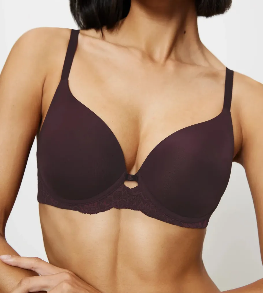 Fuller Cups|Underwired Bras>Triumph AMOURETTE CHARM Burgundy