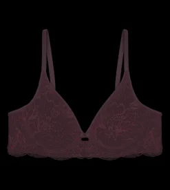 Fuller Cups|Underwired Bras>Triumph AMOURETTE CHARM Burgundy