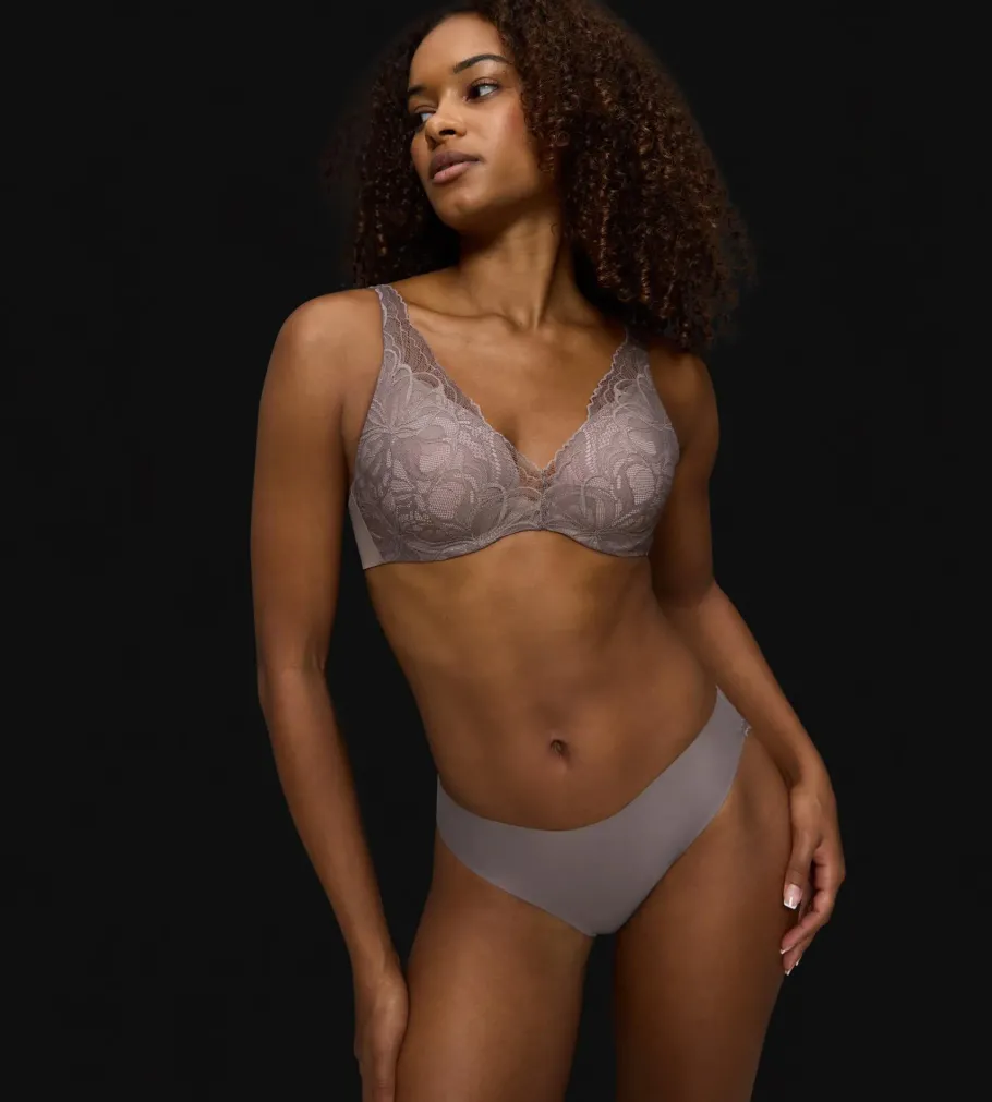 Underwired Bras|Padded Bras>Triumph BODY MAKE-UP ILLUSION LACE PigeonGrey