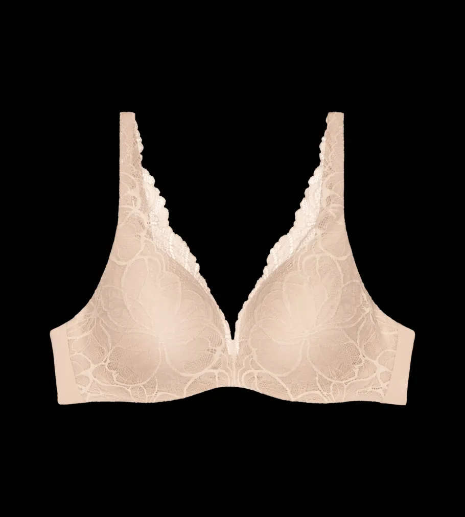 Underwired Bras|Padded Bras>Triumph BODY MAKE-UP ILLUSION LACE NudeBeige