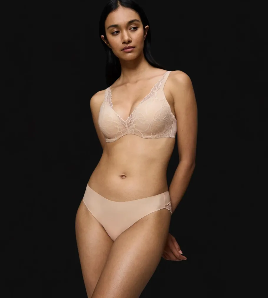 Underwired Bras|Padded Bras>Triumph BODY MAKE-UP ILLUSION LACE NudeBeige