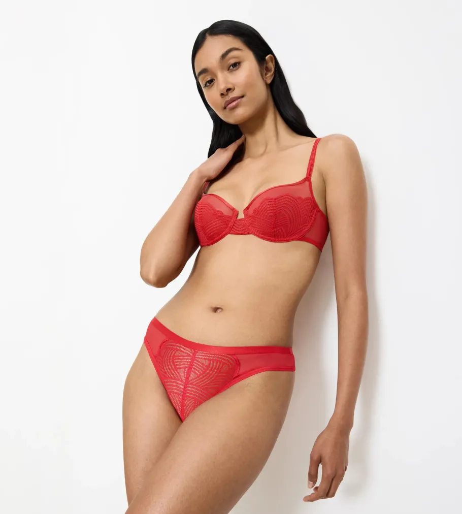Fuller Cups|Underwired Bras>Triumph DELIGHTFUL SPOTLIGHT Rouge
