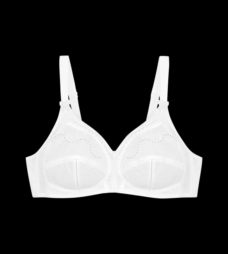 Non-wired Bras|Unpadded Bras>Triumph DOREEN + COTTON 01 White