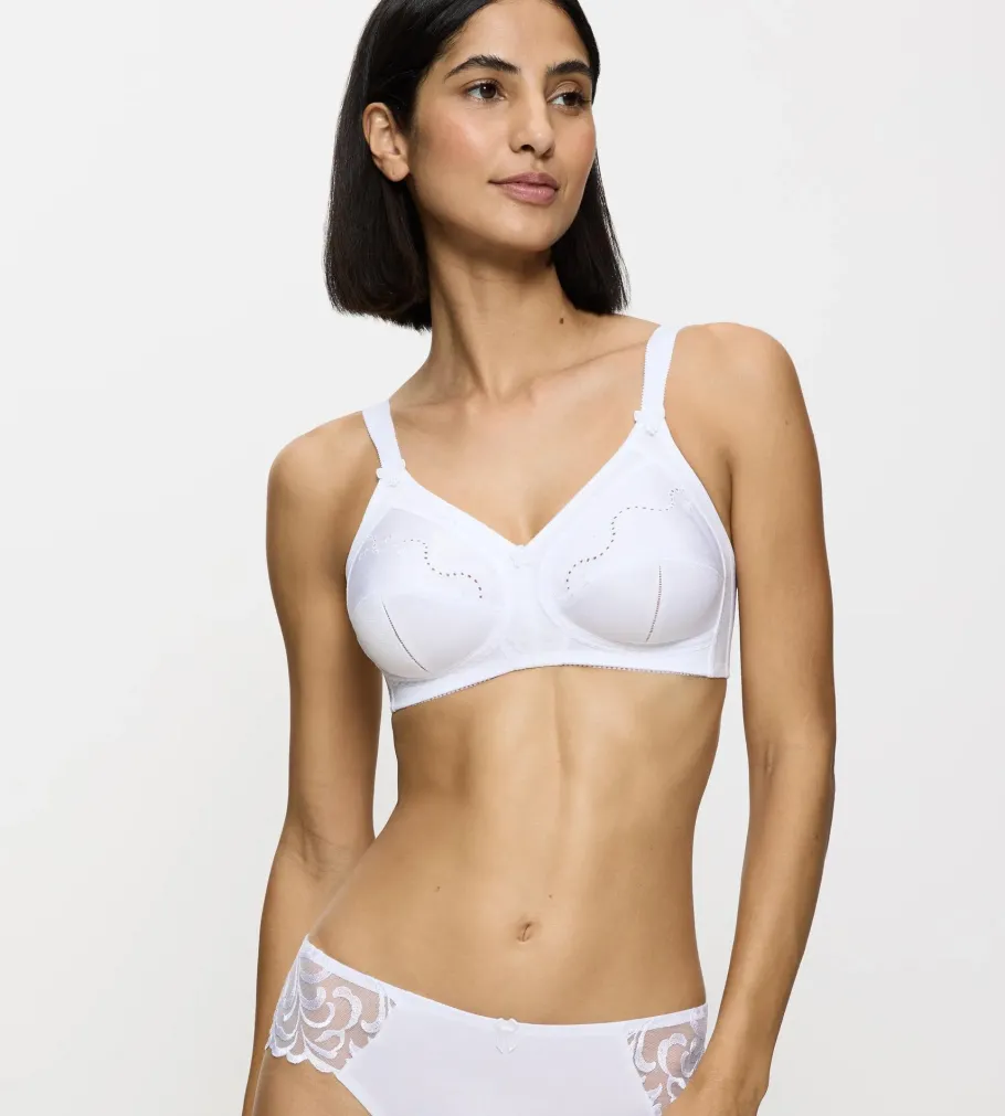 Non-wired Bras|Unpadded Bras>Triumph DOREEN + COTTON 01 White