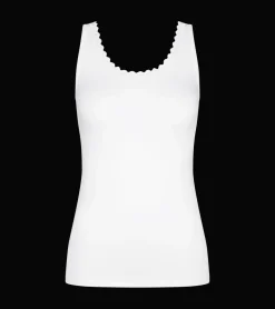 New In|Camisoles, Vests, Tops>Triumph FEEL OF COTTON White