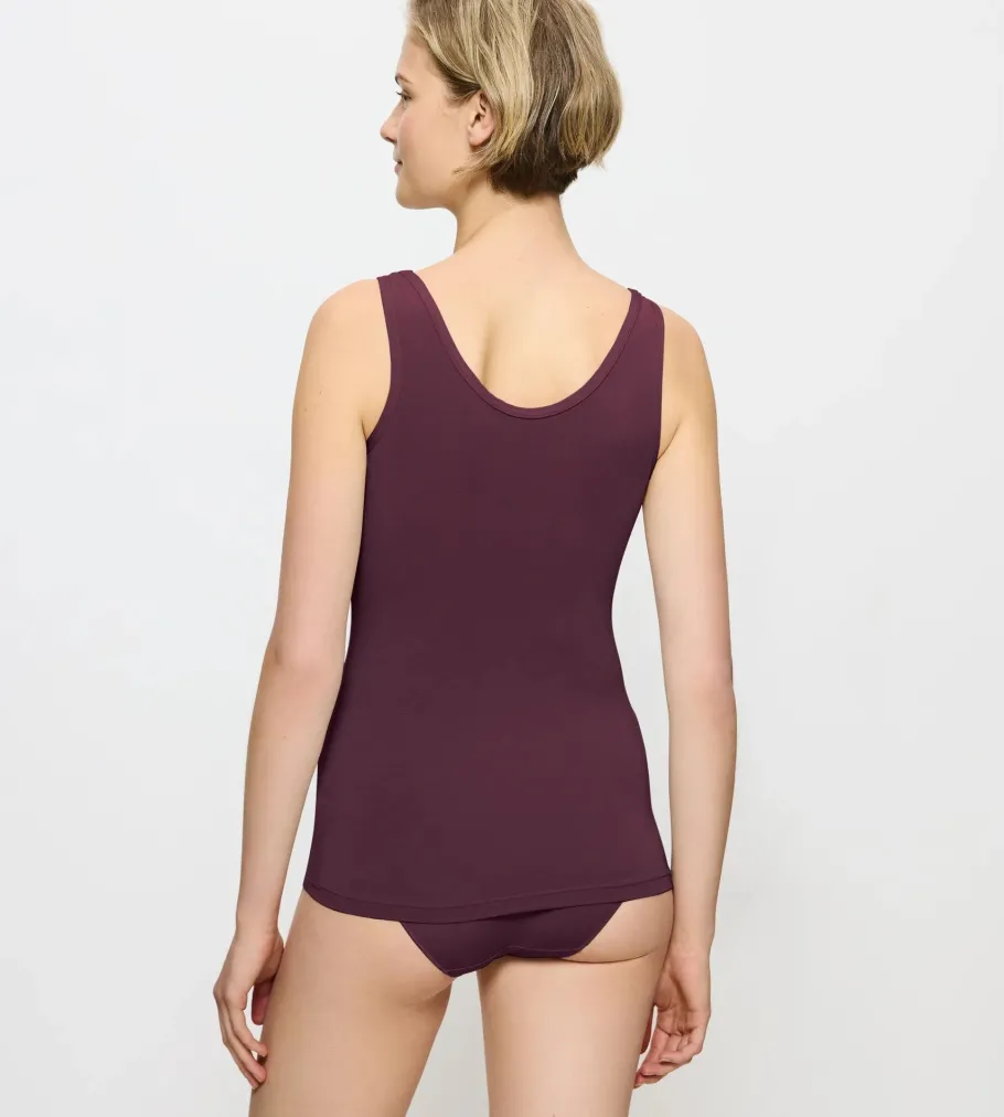 Camisoles, Vests, Tops>Triumph FEEL OF MODAL Burgundy