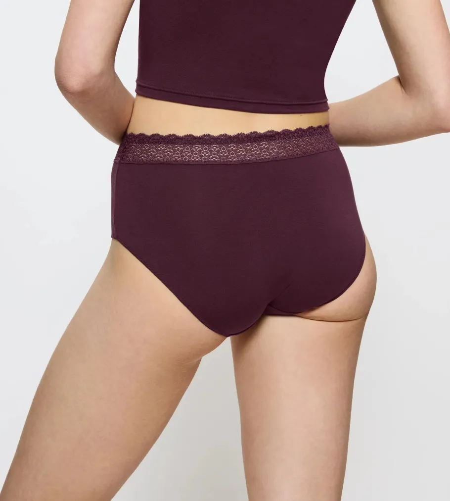 High Waisted>Triumph FEEL OF MODAL Burgundy