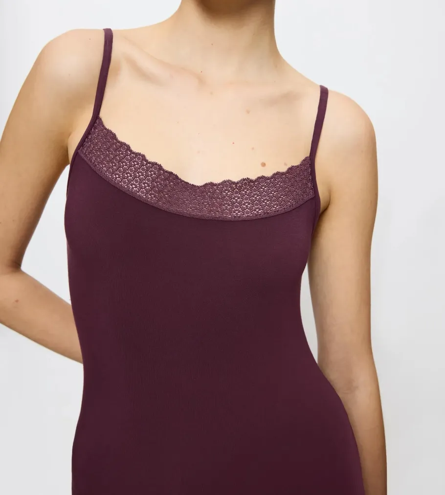 Camisoles, Vests, Tops>Triumph FEEL OF MODAL Burgundy