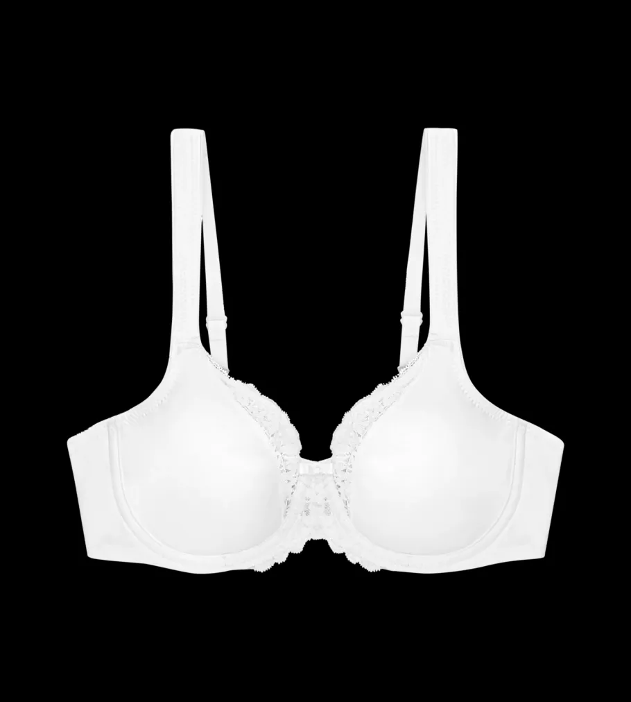 Fuller Cups|Underwired Bras>Triumph MODERN LACE+COTTON White