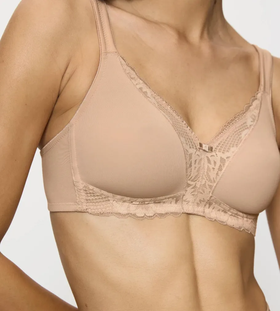Fuller Cups|Non-wired Bras>Triumph MODERN LACE+COTTON NeutralBeige