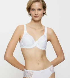Fuller Cups|Underwired Bras>Triumph MODERN LACE+COTTON White