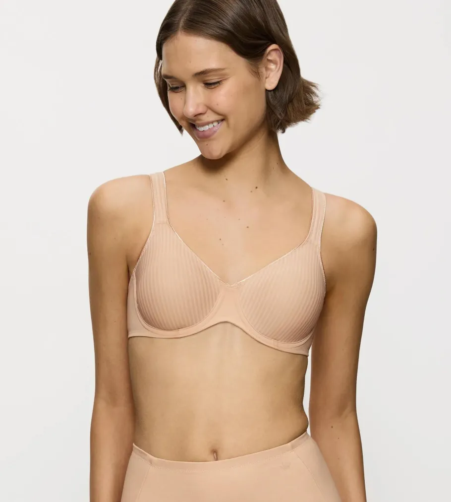 Fuller Cups|Underwired Bras>Triumph MODERN SOFT+COTTON NeutralBeige