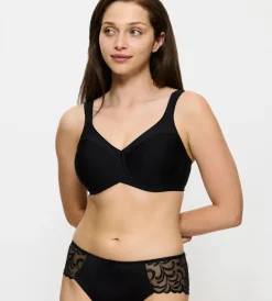 Minimizer Bras|Fuller Cups>Triumph MODERN SOFT+COTTON Black