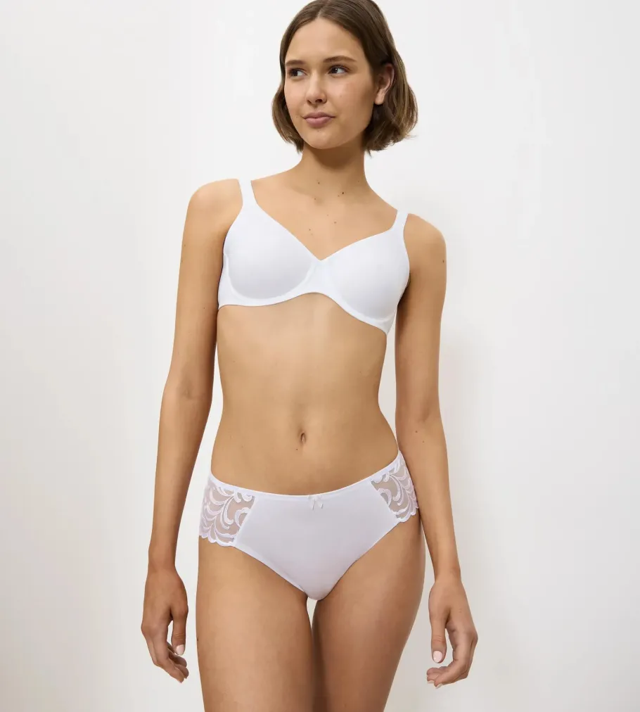 Fuller Cups|Underwired Bras>Triumph MODERN SOFT+COTTON White