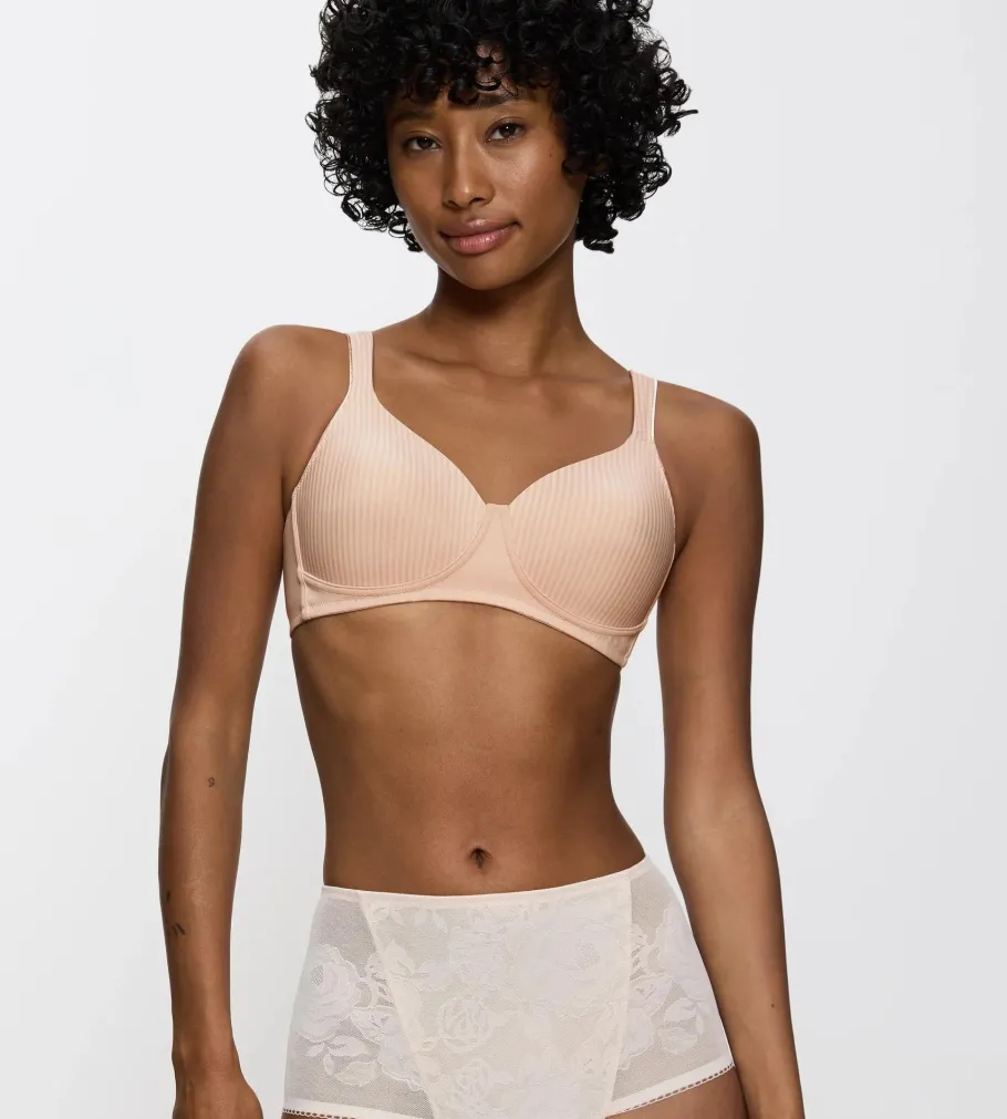 Non-wired Bras|Padded Bras>Triumph MODERN SOFT+COTTON NeutralBeige