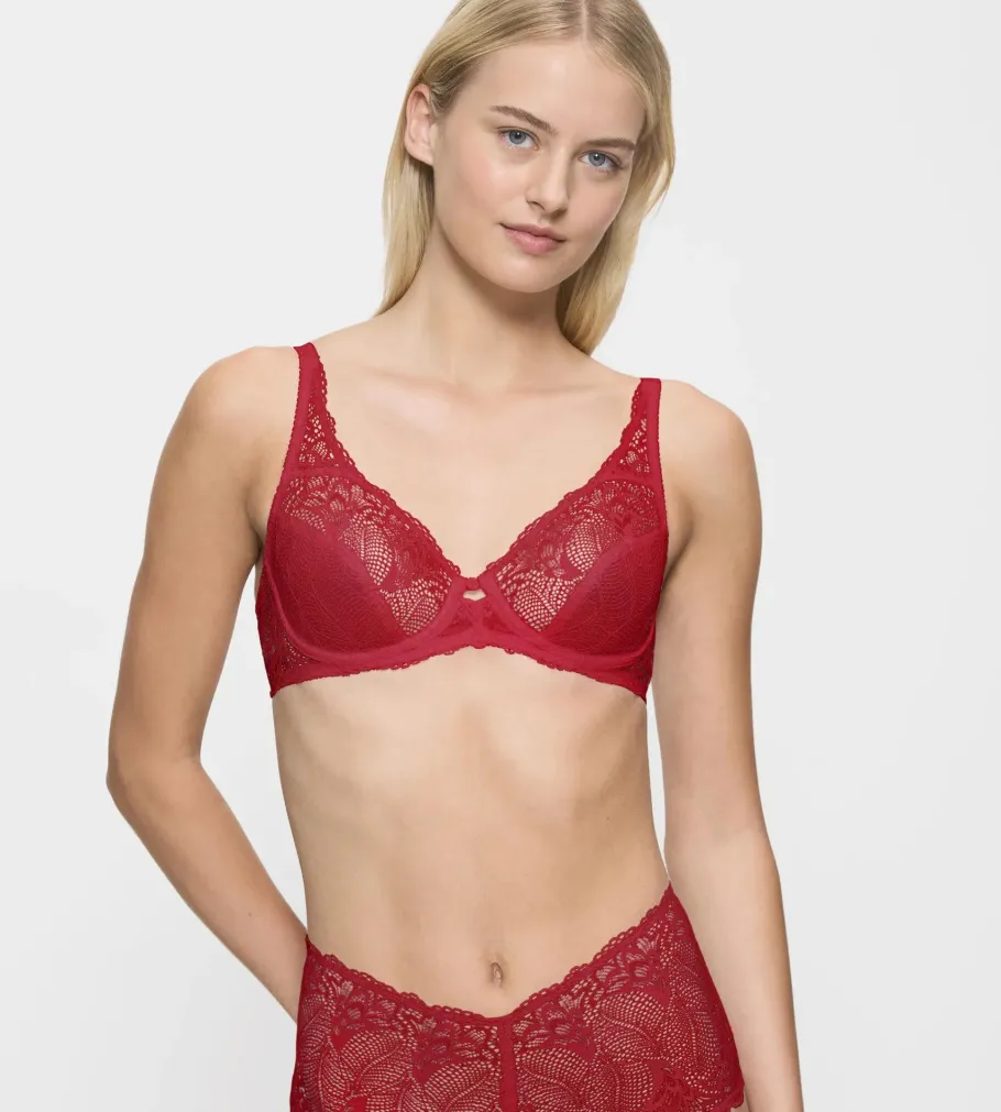 Fuller Cups|Underwired Bras>Triumph O - LIGHT PAONETTE T Paprika