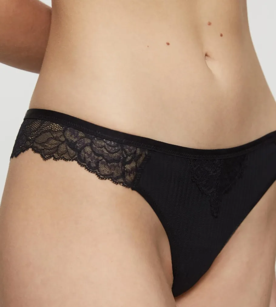 String, Brazilian|Seamless>Triumph PEONY FLORALE Black