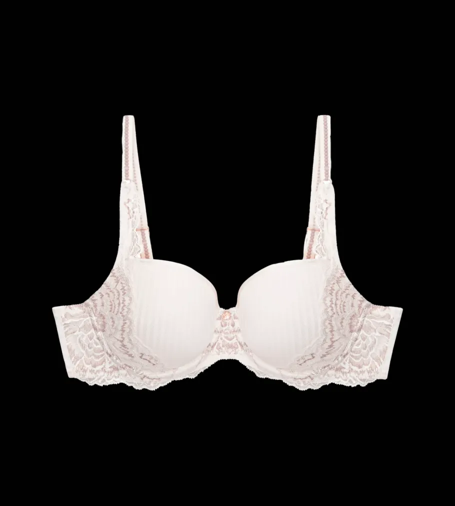 Fuller Cups|Underwired Bras>Triumph PEONY FLORALE Angora