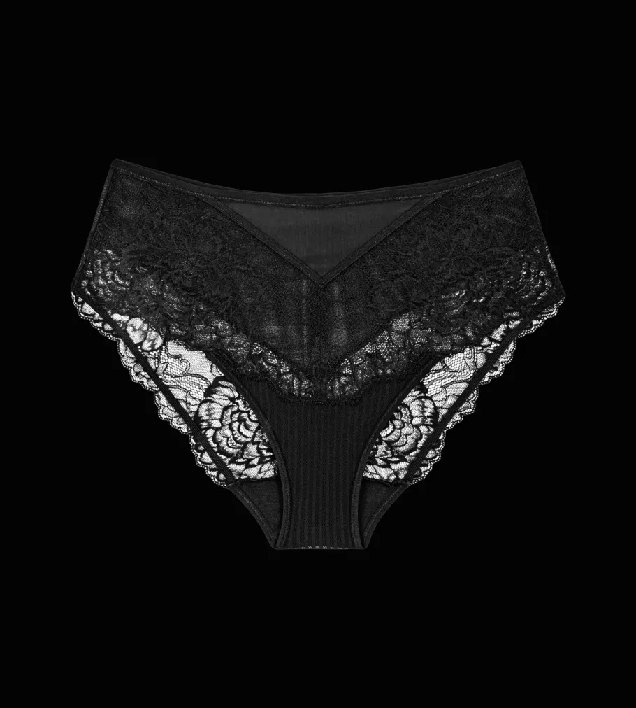 High Waisted|Panty Girdles>Triumph PEONY FLORALE Black