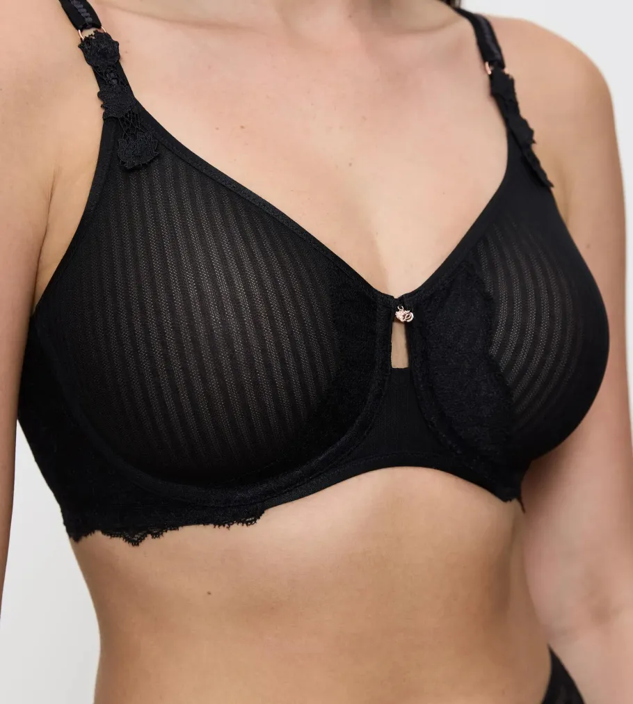 Minimizer Bras|Fuller Cups>Triumph PEONY FLORALE Black