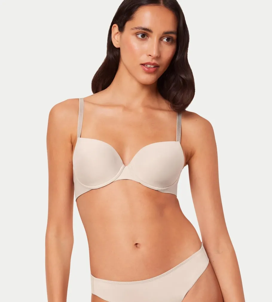 Fuller Cups|Underwired Bras>Triumph PURE MICRO CameoBeige