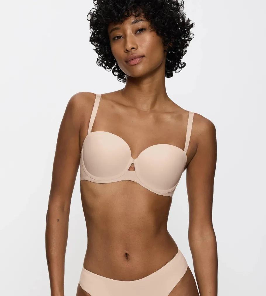 Fuller Cups|Underwired Bras>Triumph PURE MICRO CameoBeige