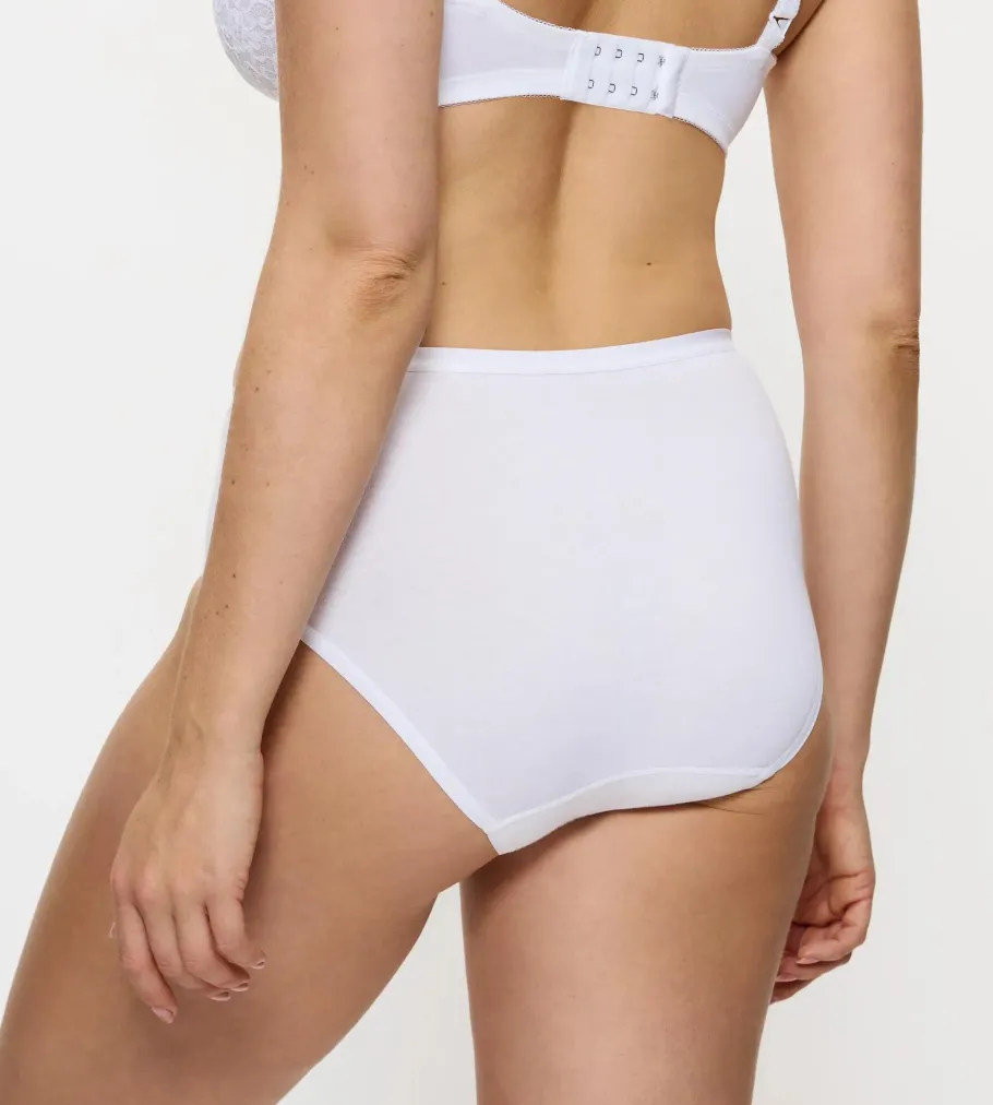 High Waisted>Triumph SENSE OF COTTON White