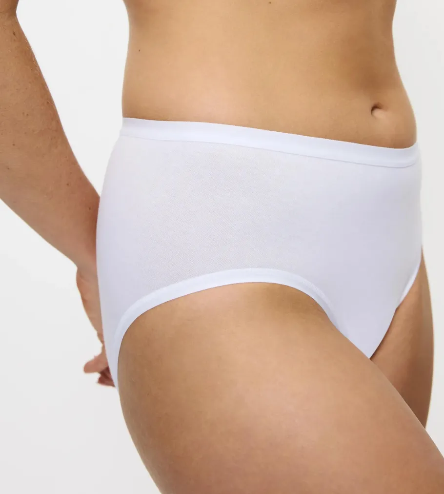 High Waisted>Triumph SENSE OF COTTON White