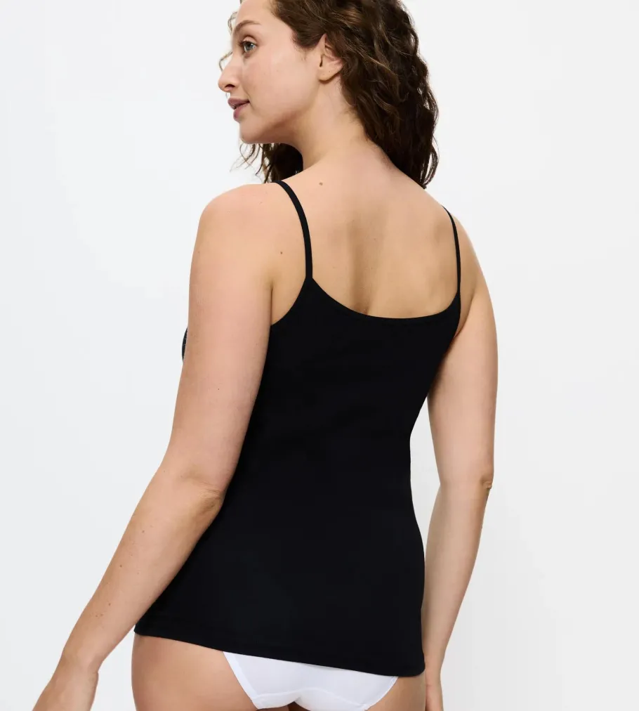 Camisoles, Vests, Tops>Triumph SENSE OF COTTON Black