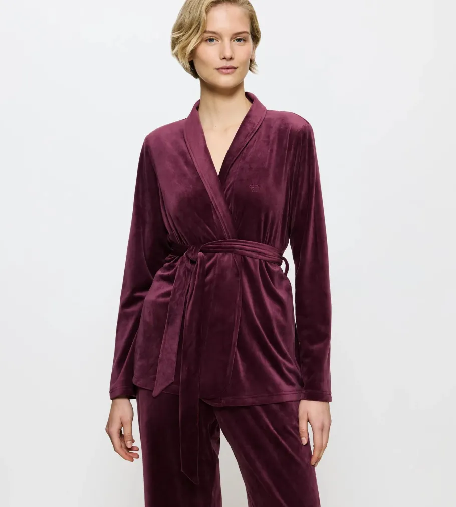 Robes>Triumph SENSUAL VELOUR Burgundy