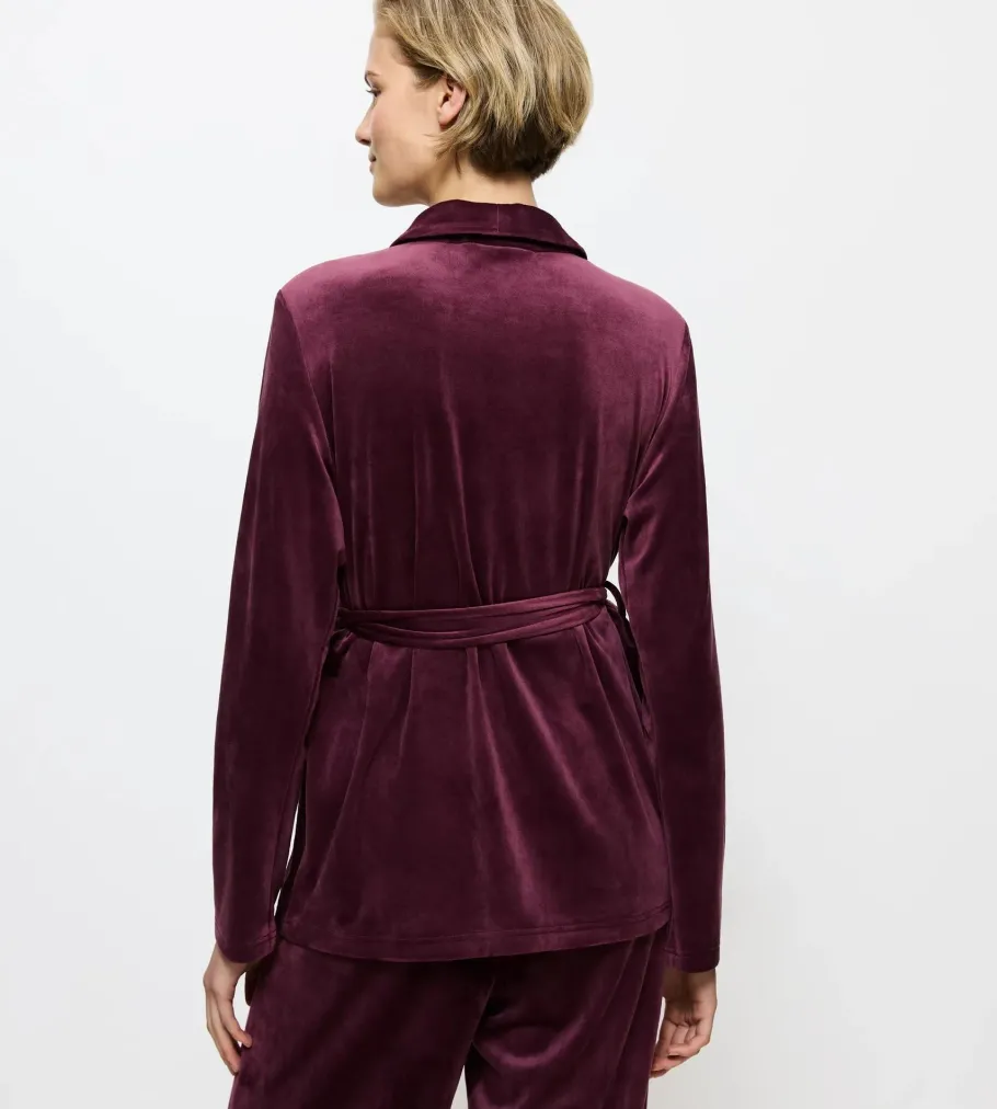 Robes>Triumph SENSUAL VELOUR Burgundy