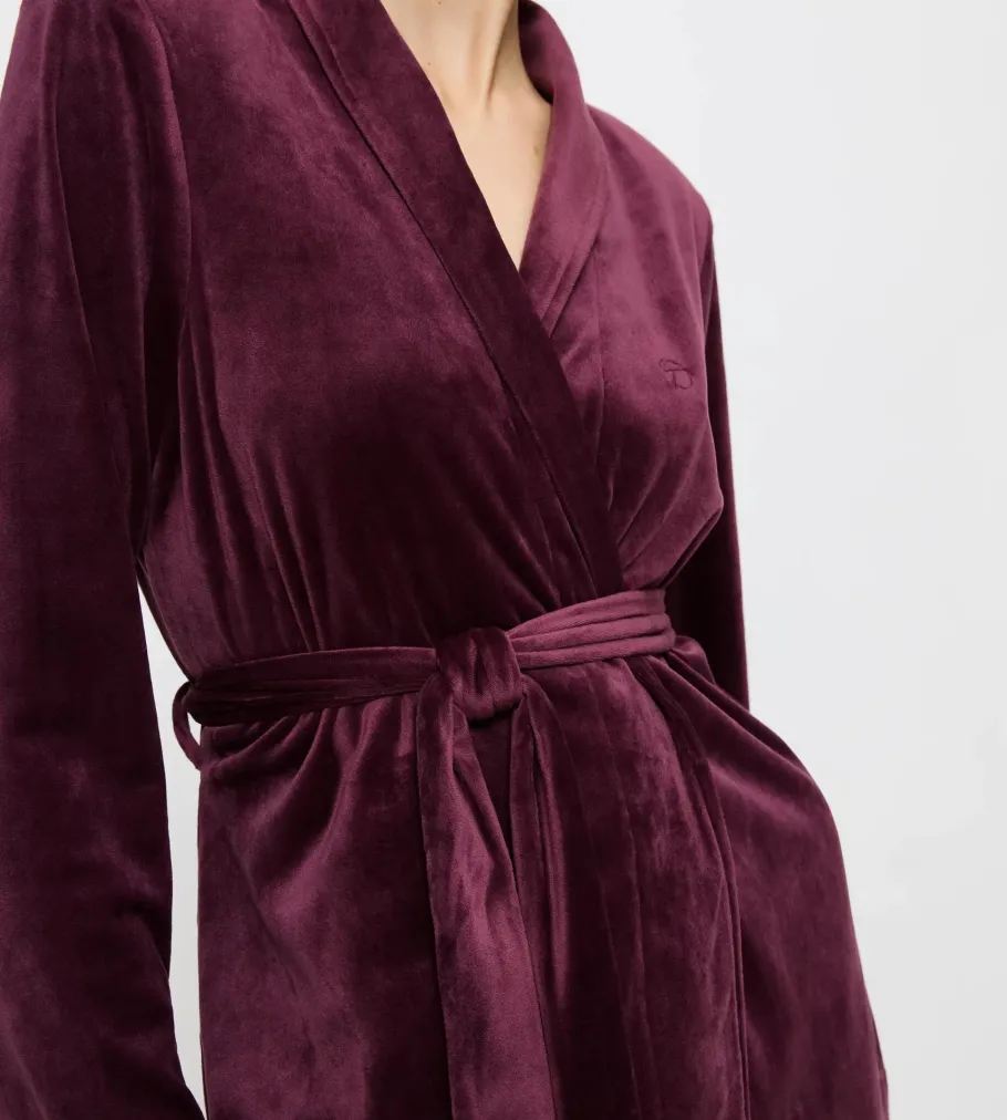 Robes>Triumph SENSUAL VELOUR Burgundy