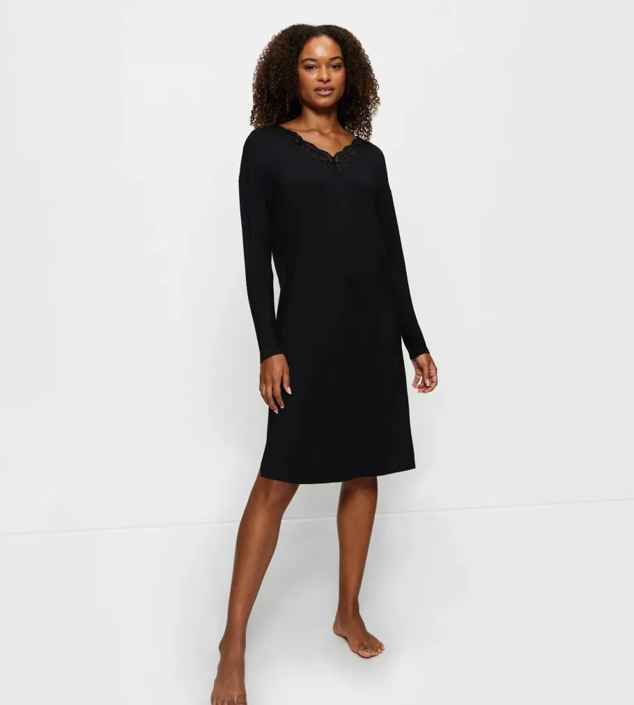 Nightdresses>Triumph TIMELESS SENSUALITY Black