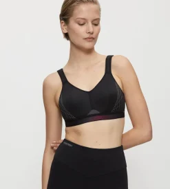 Fuller Cups|Non-wired Bras>Triumph TRIACTION CARDIO CLOUD Black