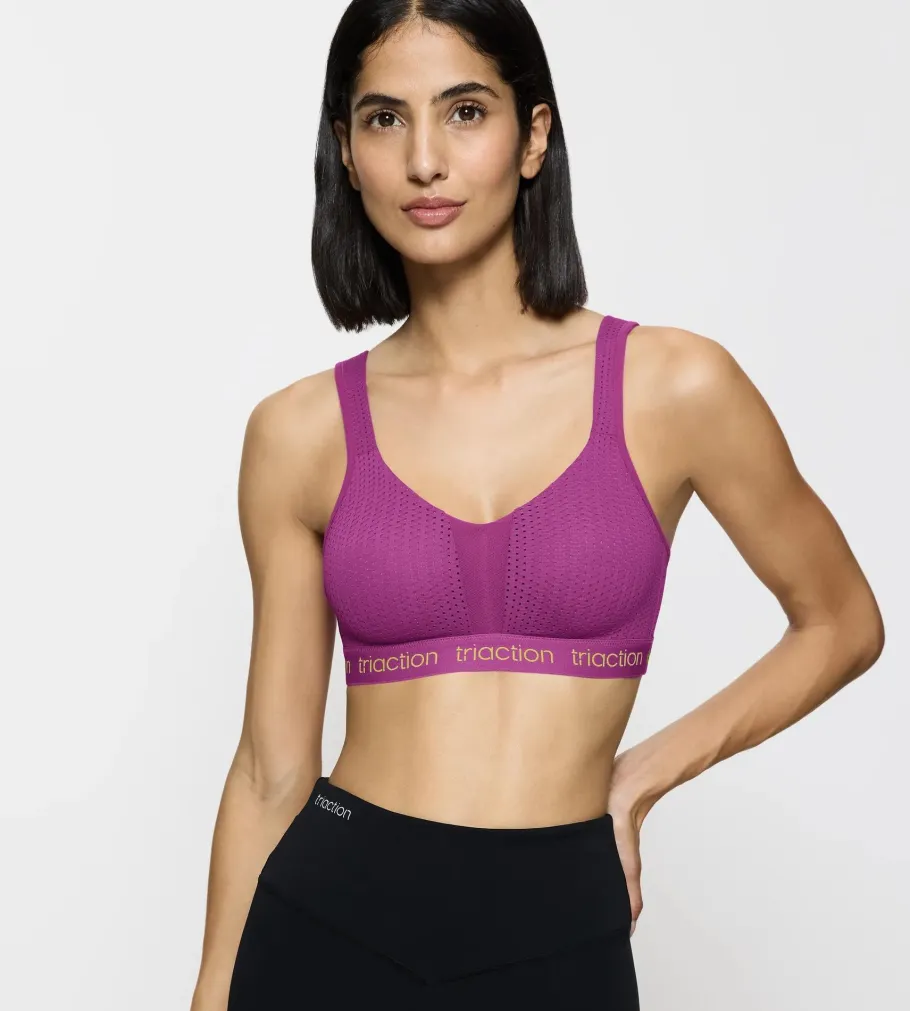Fuller Cups|Non-wired Bras>Triumph TRIACTION ENERGY LITE Grape