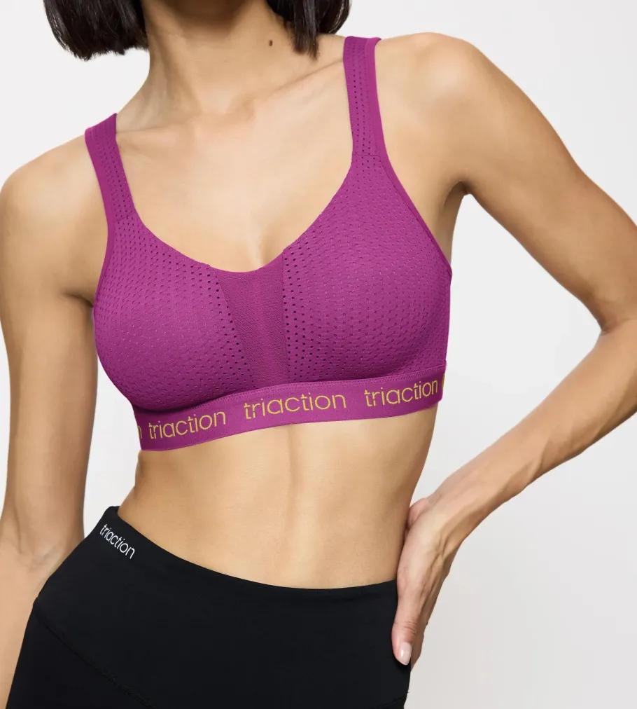 Fuller Cups|Non-wired Bras>Triumph TRIACTION ENERGY LITE Grape