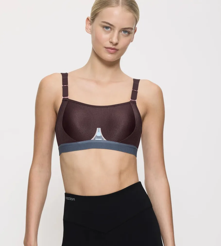 Fuller Cups|Non-wired Bras>Triumph TRIACTION GRAVITY LITE Burgundy