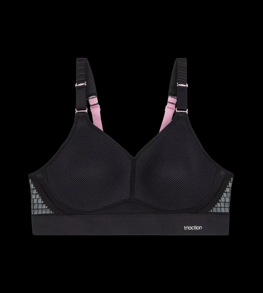 Fuller Cups|Non-wired Bras>Triumph TRIACTION HYBRID LITE Black