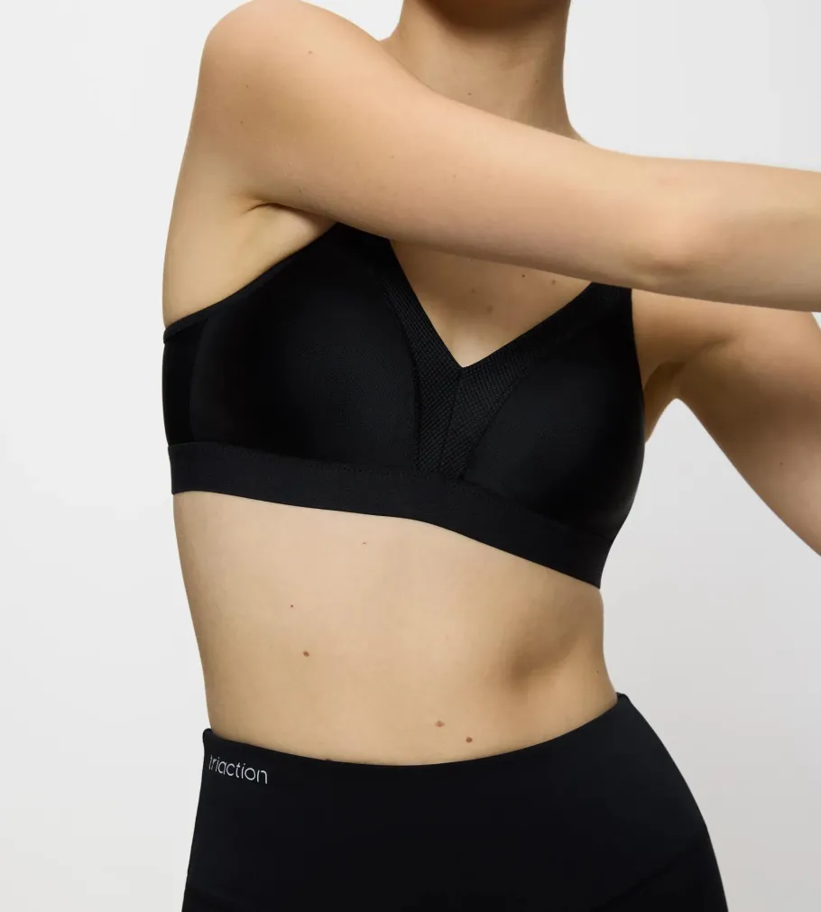 Fuller Cups|Non-wired Bras>Triumph TRIACTION WELLNESS Black