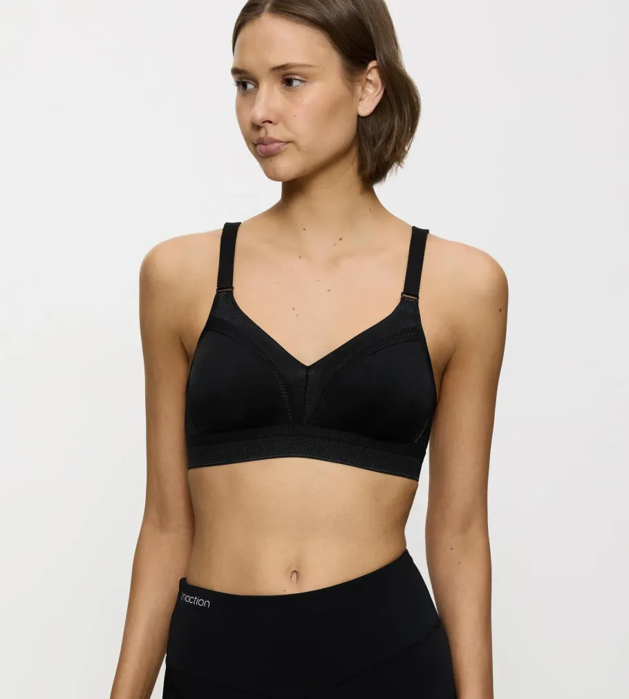 Non-wired Bras|Unpadded Bras>Triumph TRIACTION WORKOUT Black