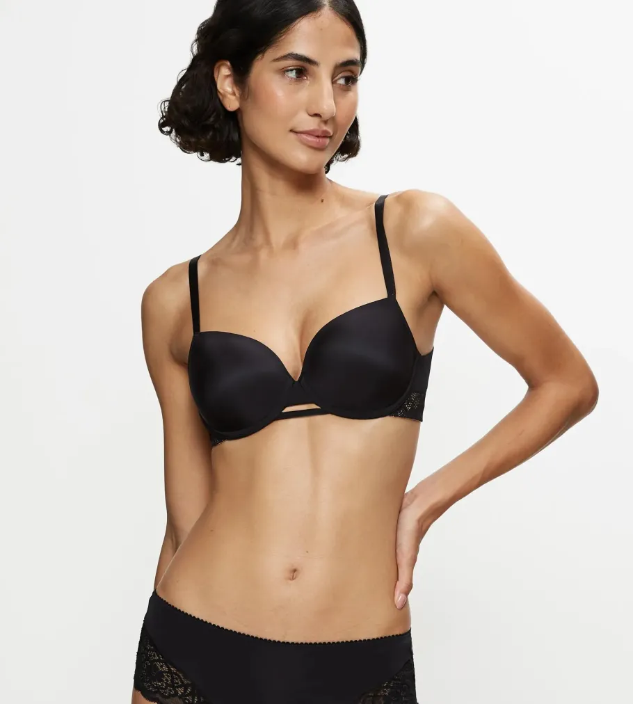 Fuller Cups|Underwired Bras>Triumph VIVID SPOTLIGHT Black
