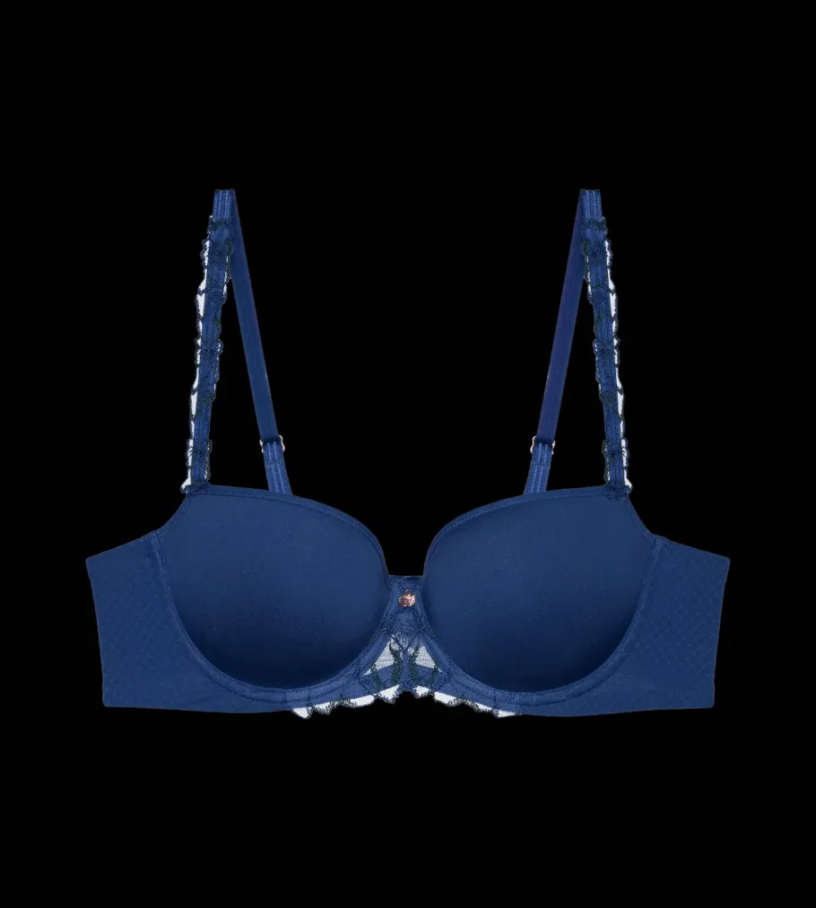 Fuller Cups|Underwired Bras>Triumph WILD AZALEA FLORALE DeepWater