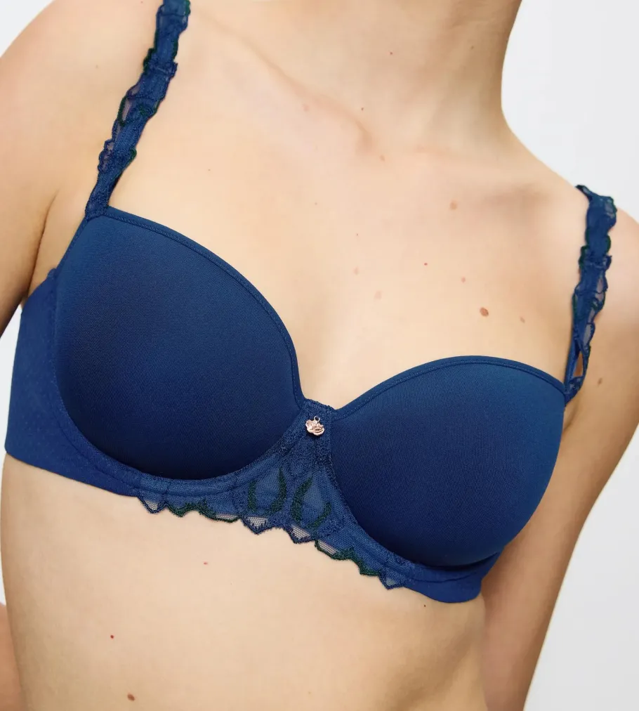Fuller Cups|Underwired Bras>Triumph WILD AZALEA FLORALE DeepWater