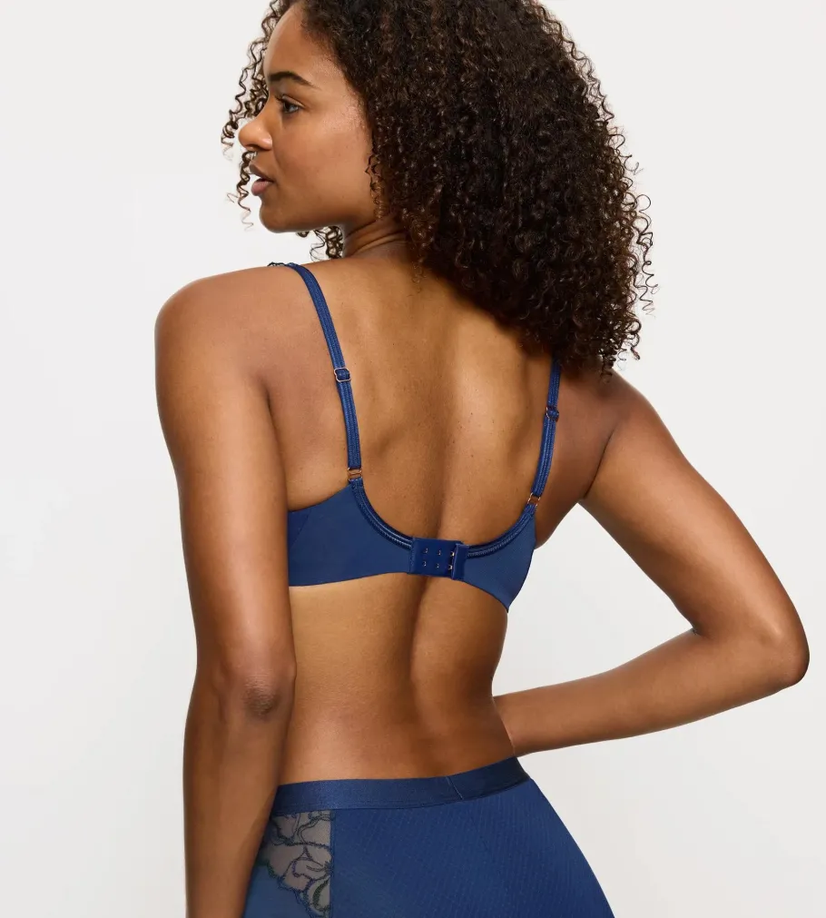 Fuller Cups|Underwired Bras>Triumph WILD AZALEA FLORALE DeepWater